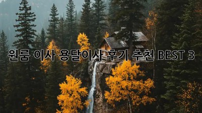 원룸 이사? 용달이사 후기 추천 BEST 3!